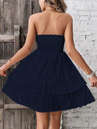 Sedona Strapless Tiered Mini Dress