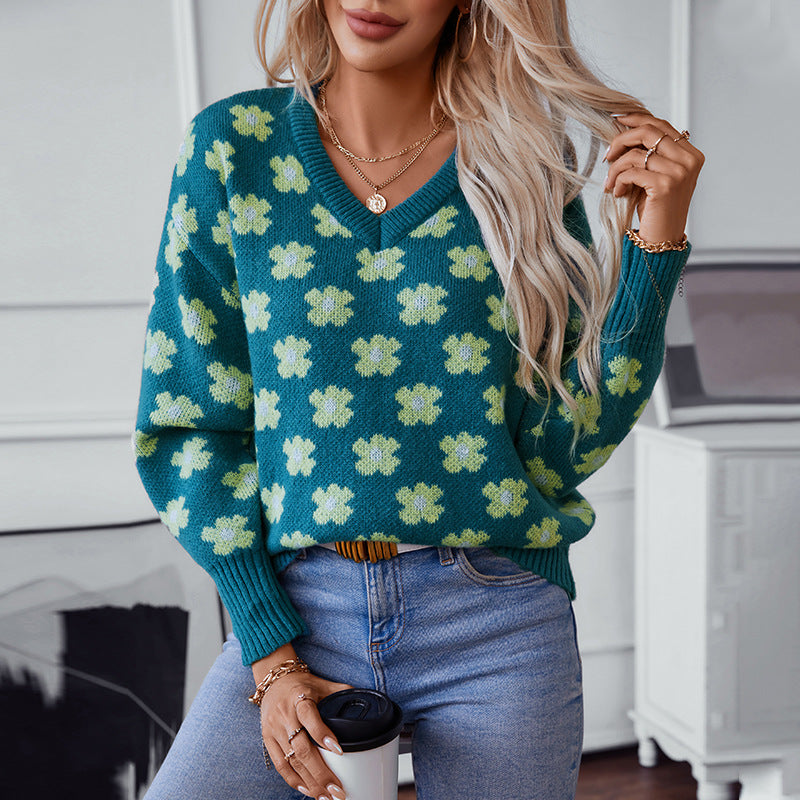 Emerald Bloom Daydream Sweater