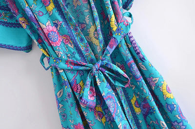 Kaori Peacock Kimono Robe