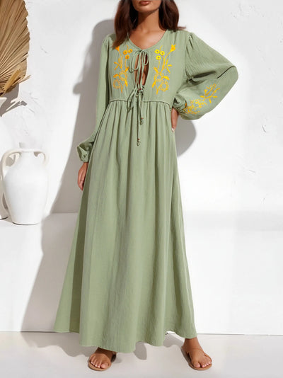 Florisa Embroidered Boho Dress