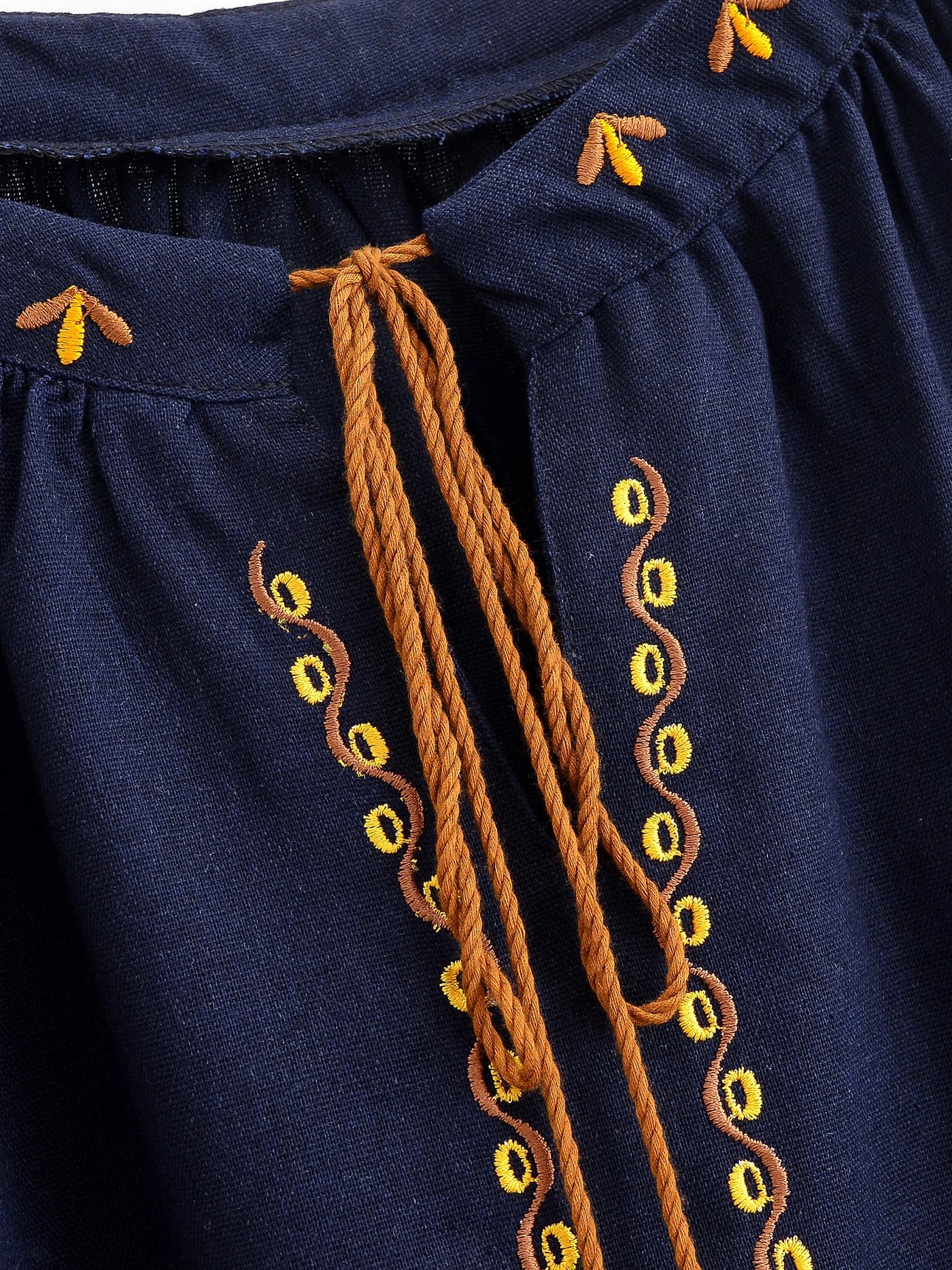 Tierra Boho Embroidered Blouse