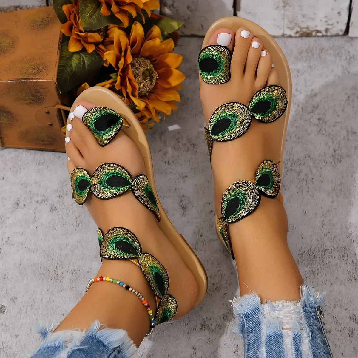 Peacock Sandals