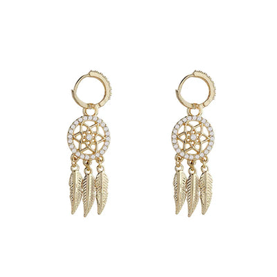 Dreamcatcher Drop Dangle Earrings