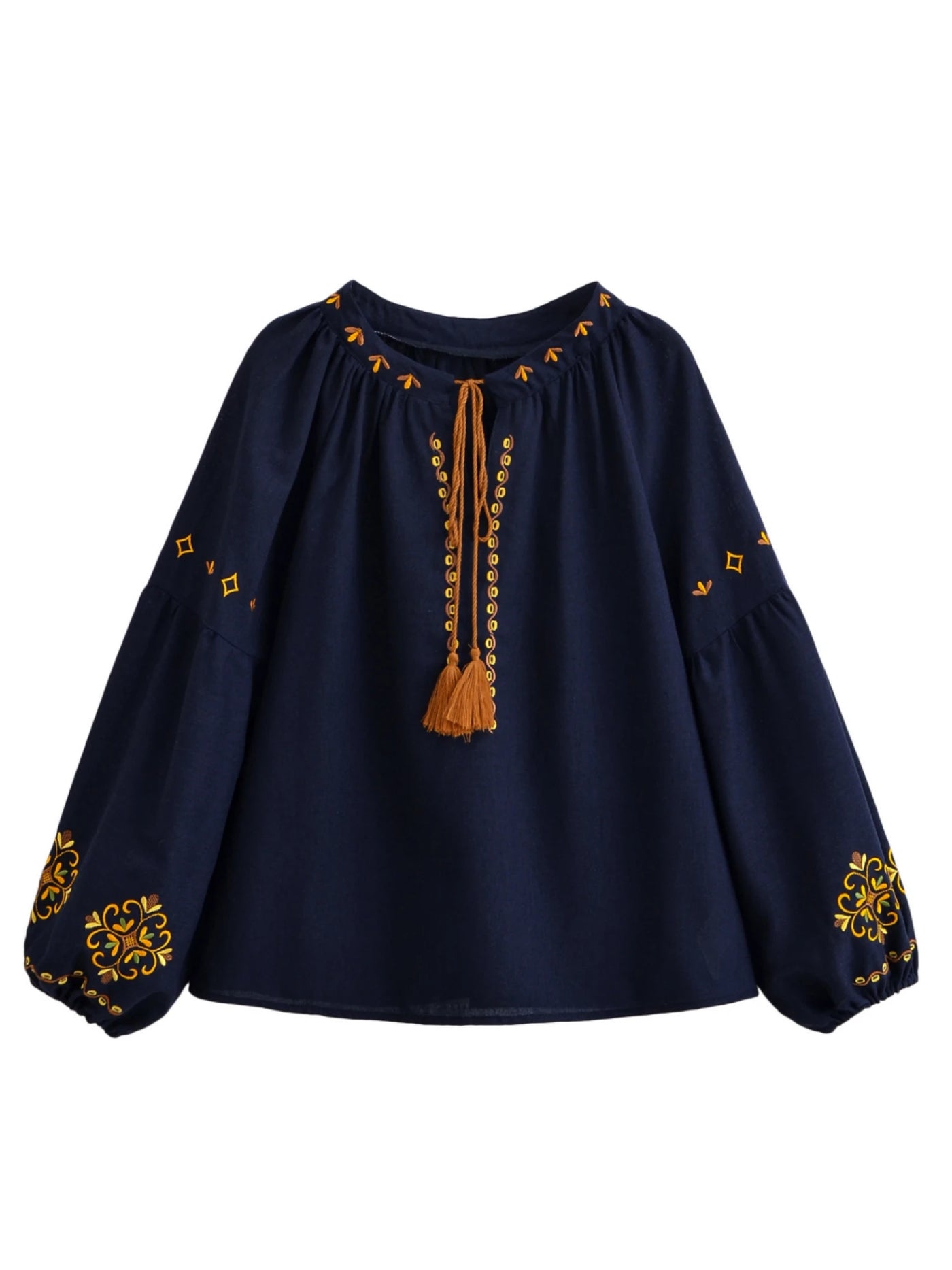 Tierra Boho Embroidered Blouse
