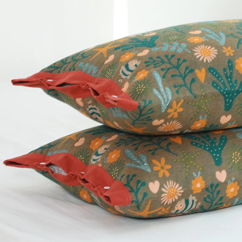 Wild Garden Decorative Pillow Covers 2pcs