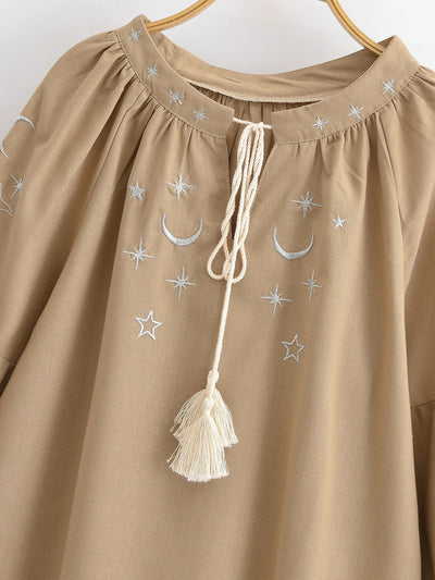 Noctura Celestial Embroidered Blouse