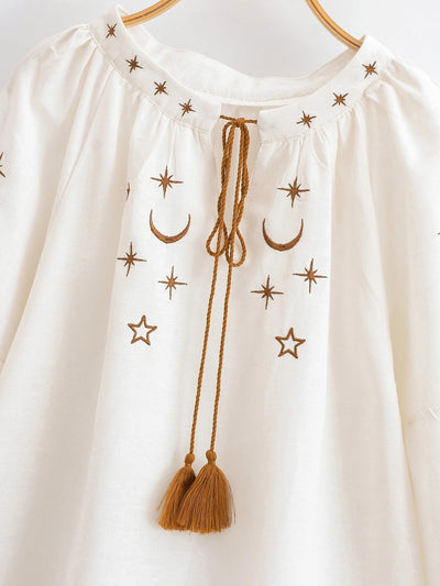 Noctura Celestial Embroidered Blouse