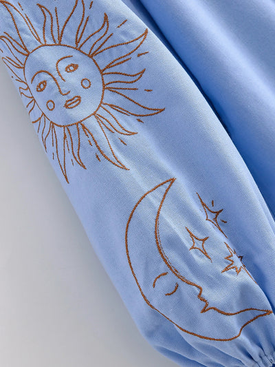 Noctura Celestial Embroidered Blouse