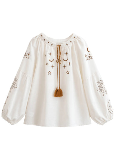 Noctura Celestial Embroidered Blouse
