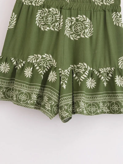 Liora Boho High-Waist Shorts