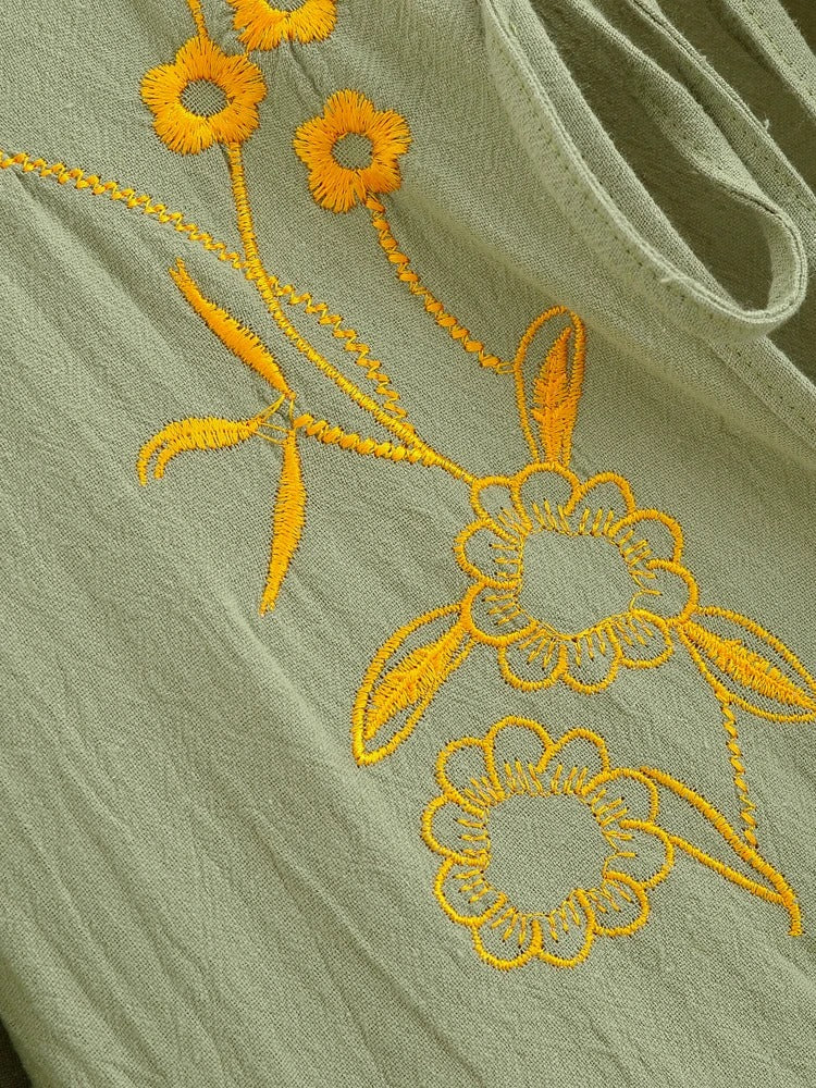 Florisa Embroidered Boho Dress