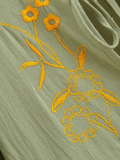 Florisa Embroidered Boho Dress