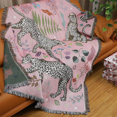 Leopard Woven Blanket