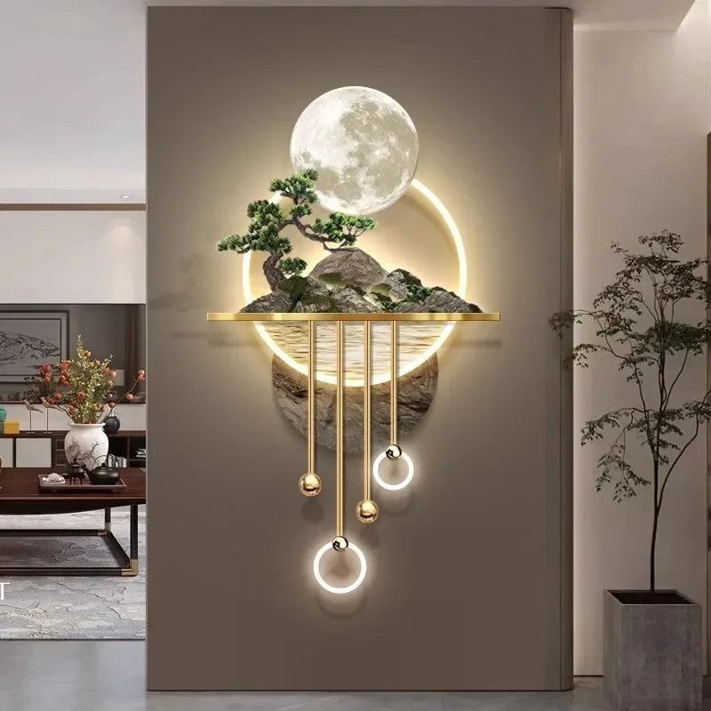 Lunar Serenity Bloom Wall Light