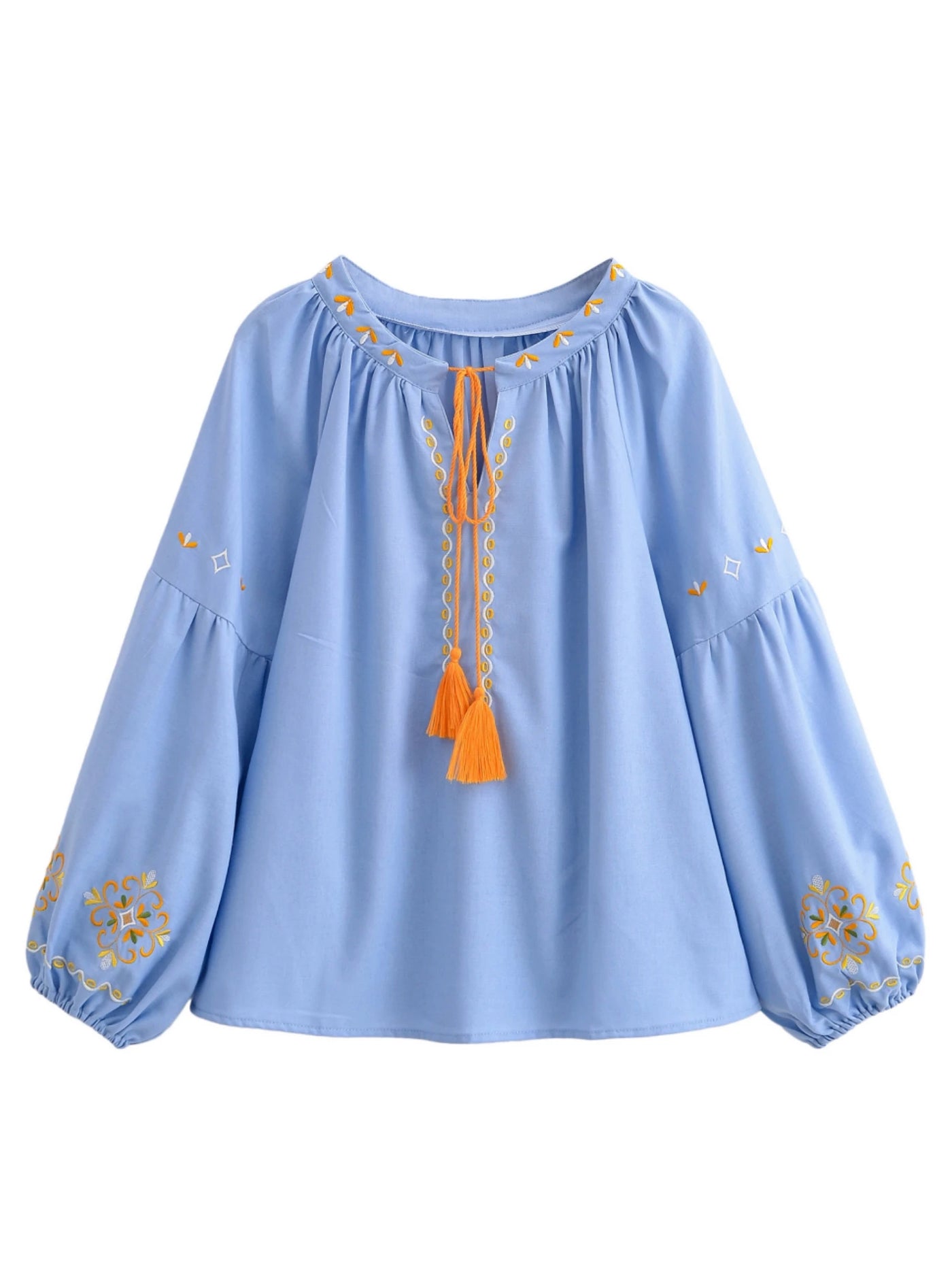 Tierra Boho Embroidered Blouse