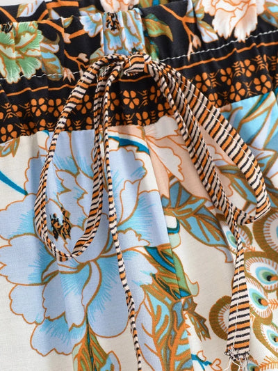 Cyra Boho High-Waist Shorts – Desert Feather