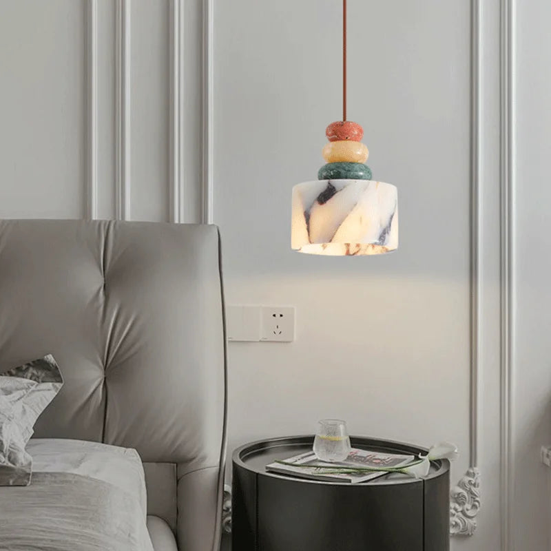 Stacked Stone Aura Pendant