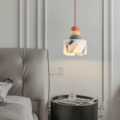 Stacked Stone Aura Pendant