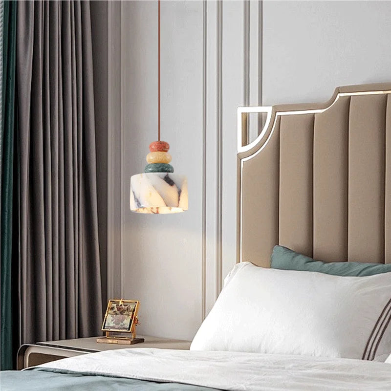 Stacked Stone Aura Pendant