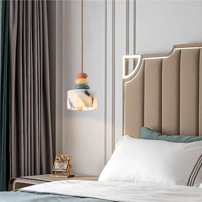 Stacked Stone Aura Pendant