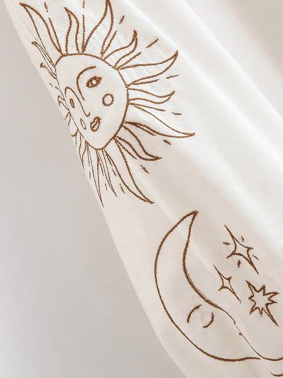 Noctura Celestial Embroidered Blouse