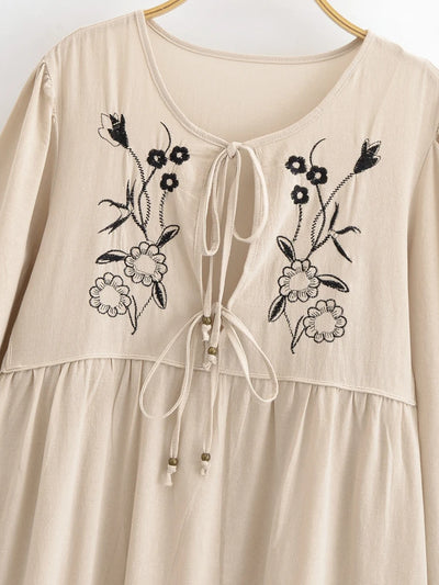Florisa Embroidered Boho Dress