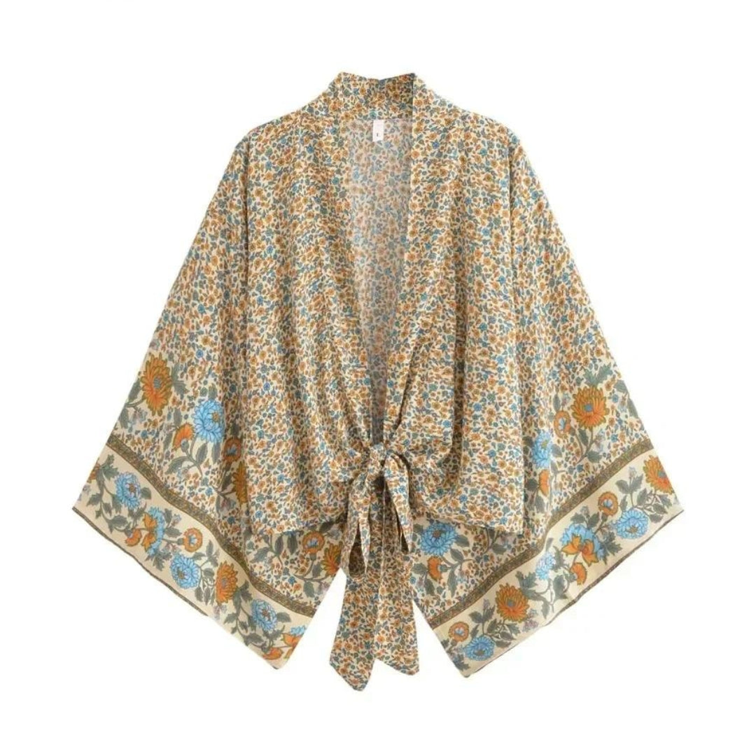 Sunlit Meadows Floral Kimono