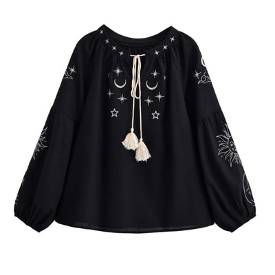 Noctura Celestial Embroidered Blouse