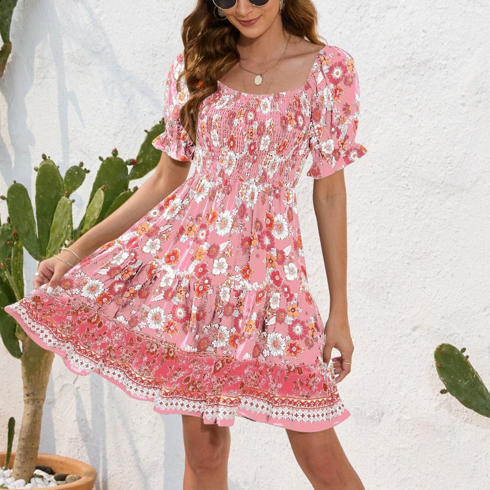 AIYOYA Quinley Boho Mini Dress