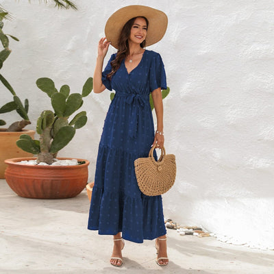 AIYOYA S / Blue Unity Boho Maxi Dress