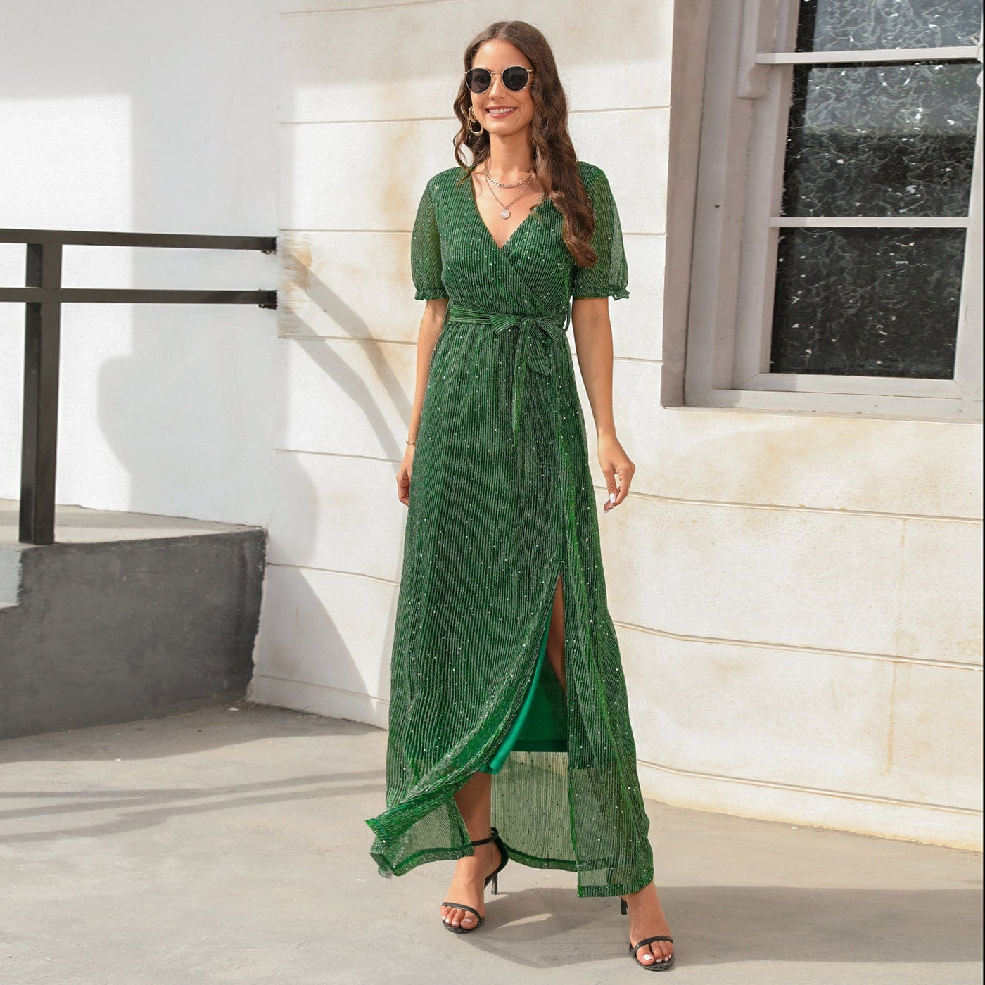 AIYOYA S / Green Queenie Maxi Dress