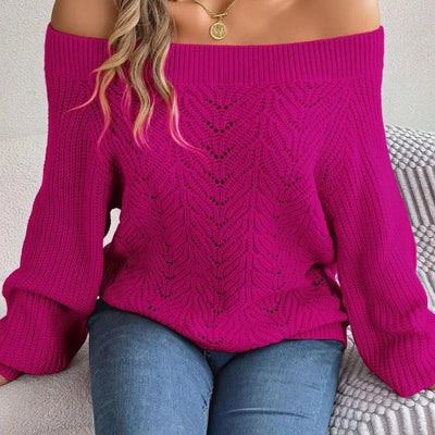 BAGIISA Daphne Off Shoulder Sweater