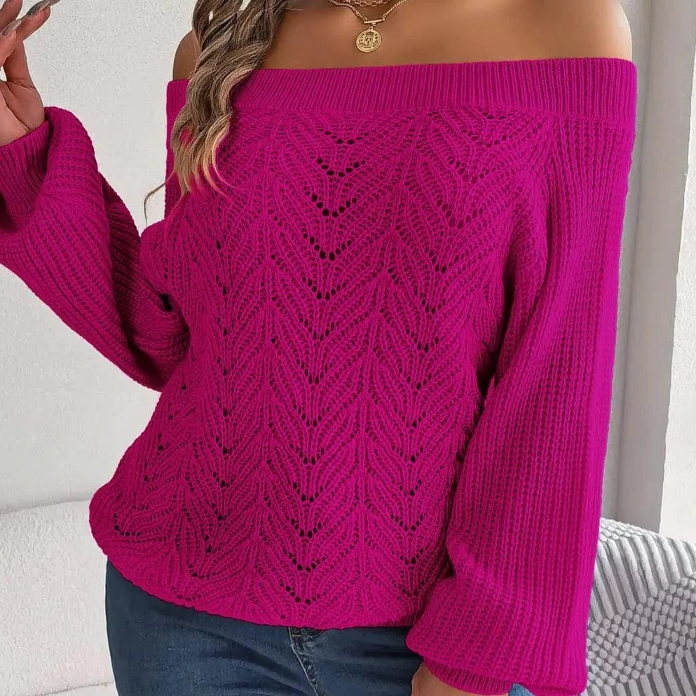 BAGIISA Daphne Off Shoulder Sweater