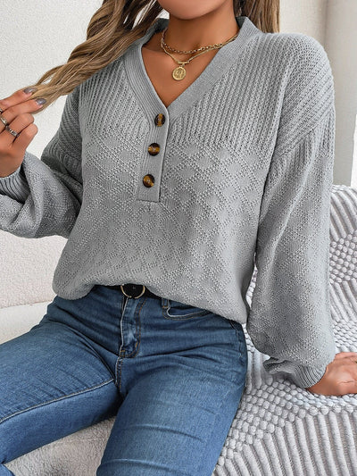 BAGIISA S / Gray Lysandra Knitted Sweater