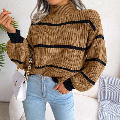 BAGIISA S / Khaki Arianwen Turtleneck Sweater