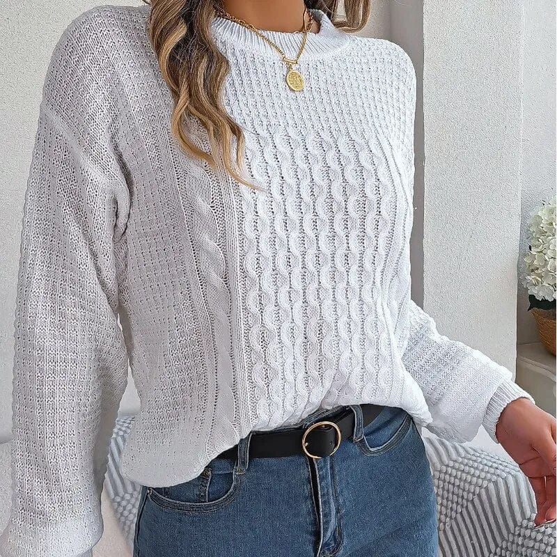 BAGIISA S / White Valkyrie Knitted Sweater