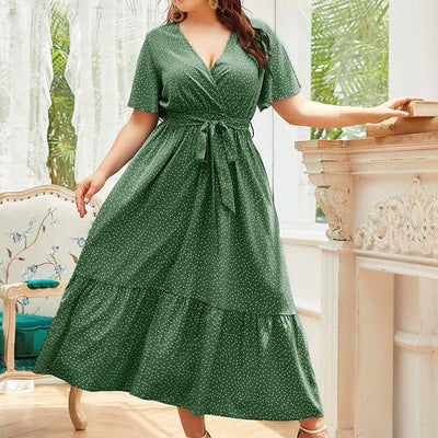 Citistore XL / Green Plus Size Beatrice Maxi Dress