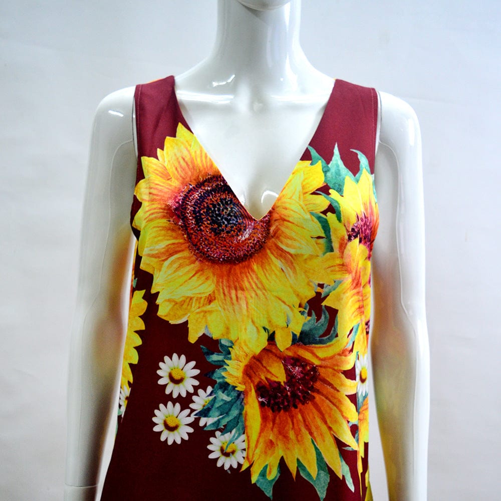 CYSM Plus Size Sunshine Blossom Maxi Dress
