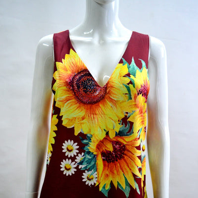 CYSM Plus Size Sunshine Blossom Maxi Dress