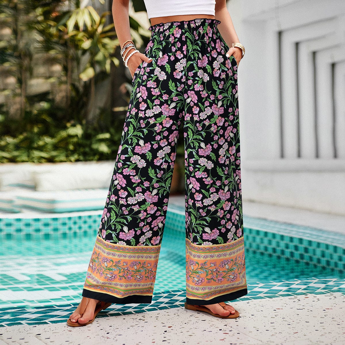 Dee Lavinia Floral Printed Trousers