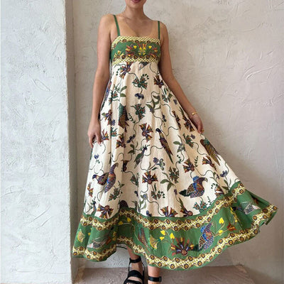 Enchanted Garden Tapestry Maxi Dress