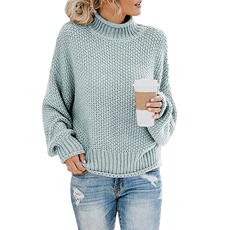 DRAZZLE Blue / S Matilda Turtleneck Sweater