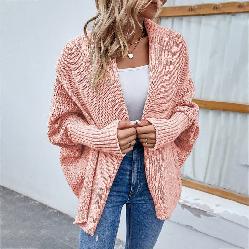 DRAZZLE L / Pink Chrysanthe Knitted Cardigan