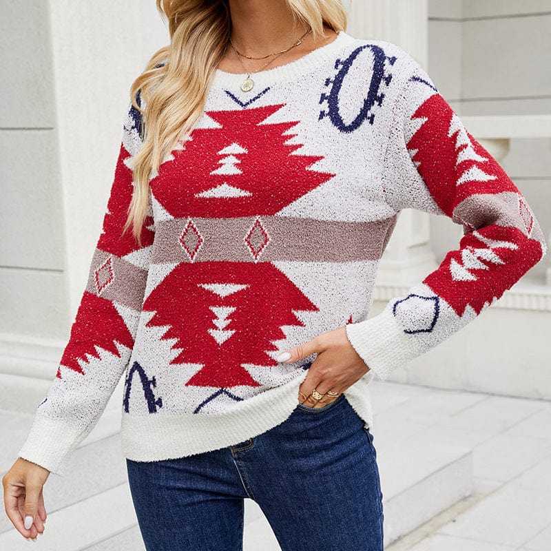 DRAZZLE Niamh Contrast Color Sweater