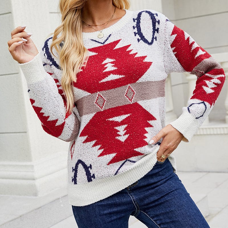 DRAZZLE Niamh Contrast Color Sweater