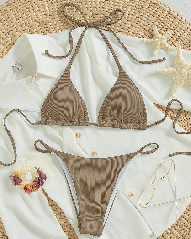Freedeo S / Brown Althea Bikini Set