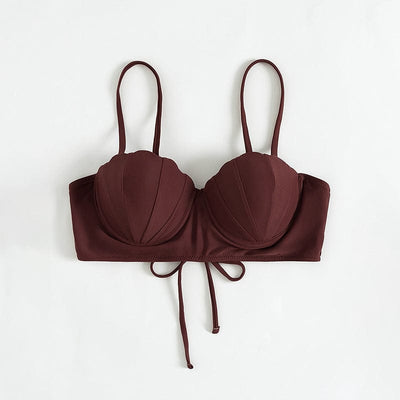 Freedeo S / Burgundy Amphitrite Bikini Top