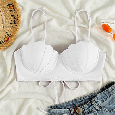 Freedeo S / White Amphitrite Bikini Top
