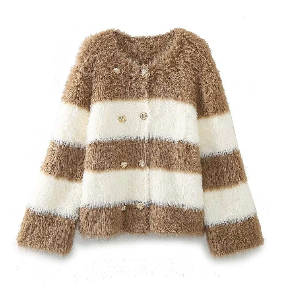 Howe Fluffy Striped Jacket