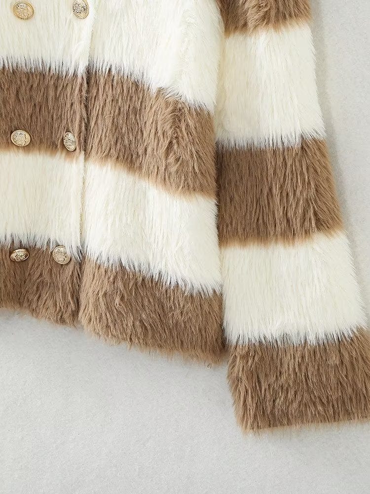 Howe Fluffy Striped Jacket